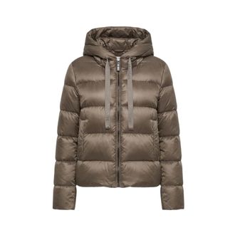 Max Mara Oceano Quilted Jacket - Jackets - Mujer - Marr&oacute;n - 3XS
