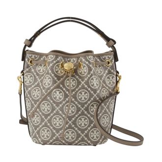 Tory Burch Tory Burch, Bucket Bags, female, Gray, Size: ONE SIZE T Monogram Mini Bucket Bag