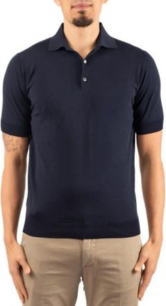 FILIPPO DE LAURENTIIS Mc Paramontura Polo - Heren - Polos - Blauw - XL - Katoen - Tops