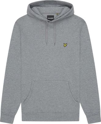 Lyle & Scott Pullover Hoodie - Heren - Hoodies - Grijs - L - Katoen - Hoodies & sweatvesten