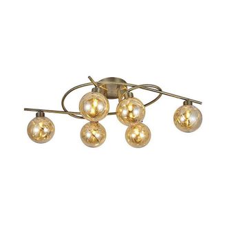 Fabrilamp Plaf&oacute;n Varanasi 6xg9 Cuero