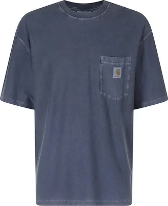 Carhartt Work in Progress S/S Loose Pocket T-Shirt - Heren - T-shirts - Blauw - S - Katoen - Tops