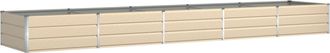 vidaXL Jardinera Marfil 480 X 100 X 45 Cm Acero Galvanizado Vidaxl