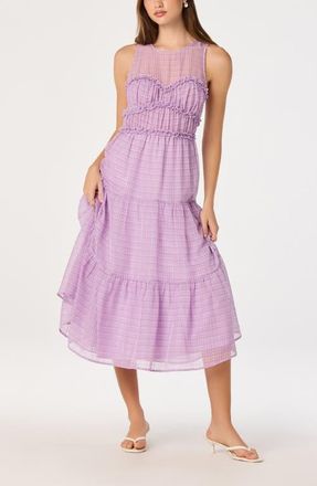 ASTR the Label Adrianne Tiered Dress in Lilac at Nordstrom, Size X-Small