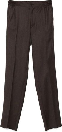 Kiton elasticated-waist trousers - Brown
