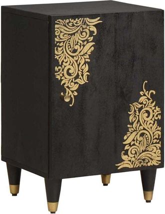 vidaXL Mueble De Cuarto De Ba&ntilde;o Con Puerta Negro 38 X 33 X 58 Cm Vidaxl