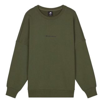New Balance Long Sleeve Heathertech Tee Mens Army Green AMT03332-ARG