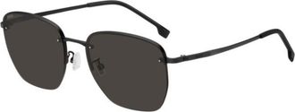 BOSS 1712/F/SK Asian Fit 003/IR Mens Sunglasses Black Size 58