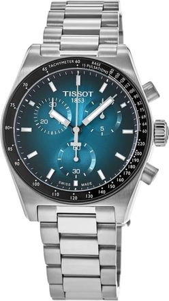Tissot PR516 Chronograph Blue Dial Stainless Steel Mens Watch T149.417.11.041.01
