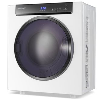 Costway Costway 4KG Compact Dryer 1400W Electric Clothes Dryer w/3 Heating Options in White