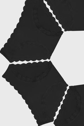 Stripe and Stare Original Knicker Four Pack in Black at Nordstrom, Size X-Small Uk