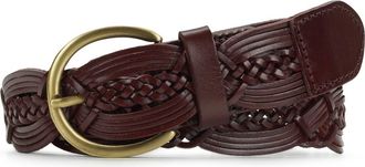 Patricia Nash Melissa Braided Leather Belt in British Tan at Nordstrom Rack, Size Medium