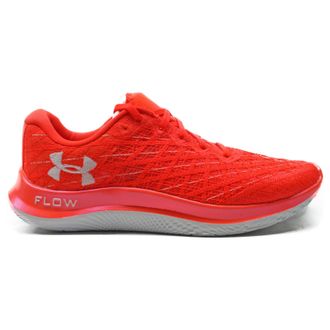Under Armour Flow Velociti Wind Synthetic Textile Womens Low Top Trainers - Orange Orange - Size:UK 4.5