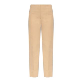 Sportmax Sportmax, Straight Trousers, female, Beige, Size: XS Creased trousers