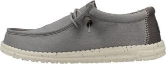 Hey Dude Wally Stretch Canvas - Heren - Schoenen - Grijs - Maat: 41 EU