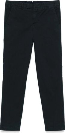Pantaloni Torino Blauwe Broek met Logo Plaque - Heren - Slim Fit Broeken - Blauw - M - Broeken