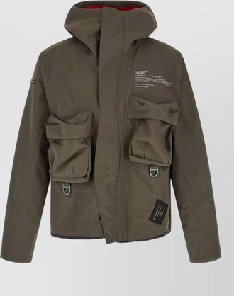 Undercover hooded parka front and back pockets
