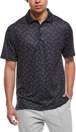 Callaway All Over Large Chevron Printed Polo Shirt