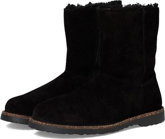Birkenstock Uppsala Shearling Zippered Womens Boots Black : EU 42 (US Womens 11-11.5) Regular, Suede