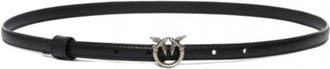 Pinko Love Berry H1 Riem - Dames - Riemen - Zwart - M - Leer - Accessoires