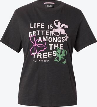 Scotch & Soda Womens Amongst The Trees Tee In Black
