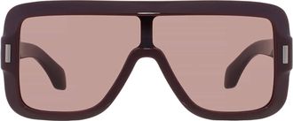 Ferragamo Ferragamo Burgundy Shield Ladies Sunglasses SF2061SE 606 55