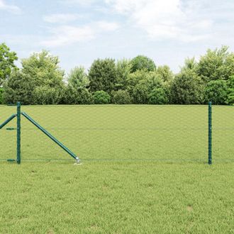Berkfield Home Hexagon Fence Green 0.8x100 m Steel