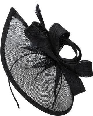 San Diego Hat Company Mesh Fascinator with Feathers in Black at Nordstrom Rack