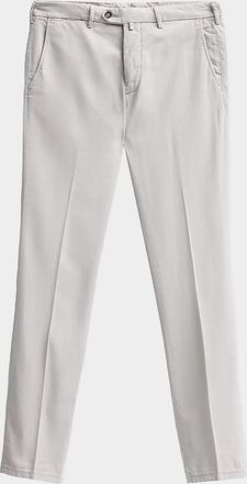 Kiton Flat-Front Chino Pants