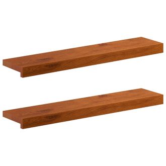 vidaXL Soglie Per Finestre 2 Pz Marrone 80 X 20 X 2 Cm Vidaxl