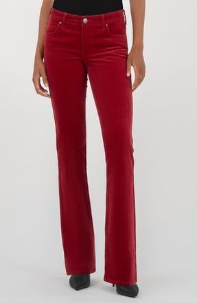 Kut from the Kloth Natalie Mid Rise Bootcut Corduroy Pants in Red at Nordstrom Rack, Size 16