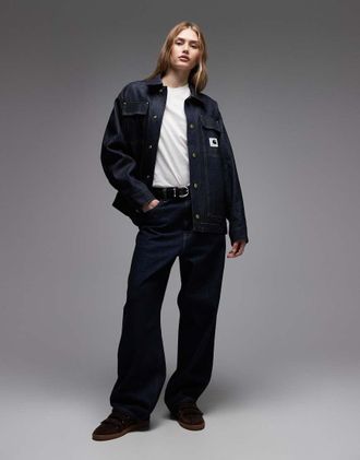 Carhartt Work in Progress Brandon - Jeans ampi dritti blu indaco in coordinato