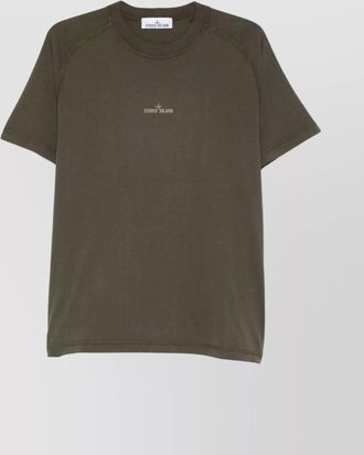 Stone Island logo print cotton t-shirt