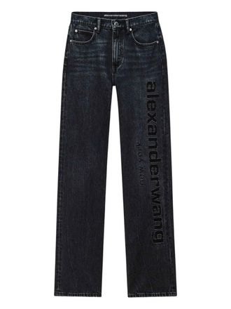 Alexander Wang logo-detail jeans - Grey
