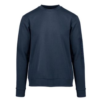 Bomboogie Sudadera de cuello redondo con estampado en la manga - Sweatshirts & Hoodies - Hombre - Azul - 2XL