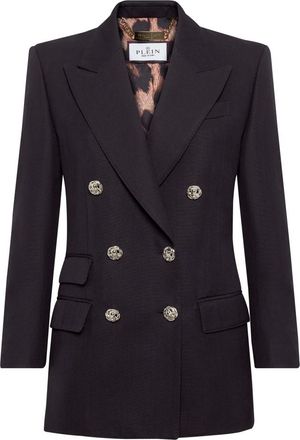 Philipp Plein Dames, Jassen, Blauw, Maat: XL Wol