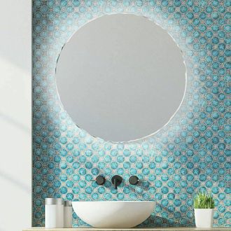 San Marco Specchio bagno retroilluminato a led circolare 90cm
