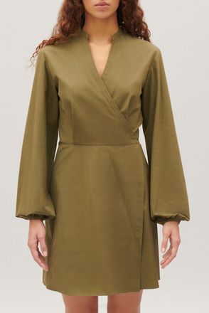Claudie Pierlot Robe courte portefeuille col mao