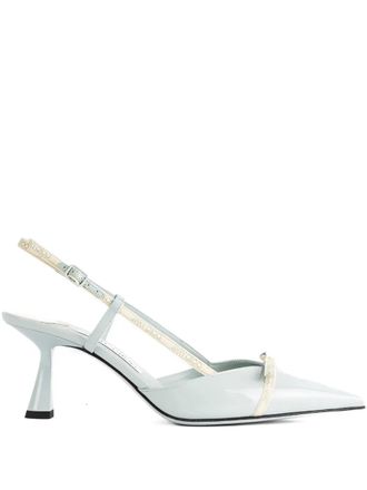 Jimmy Choo London Pumps Camila con cinturino posteriore 65mm - Verde