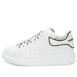 Alexander McQueen (WMNS) Alexander McQueen Oversized Sneaker White Black 621056WHXMT9074