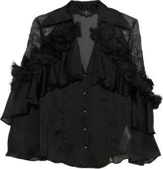 Babylone Paris Camicia con ruches - Nero