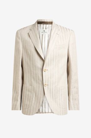 Etro Gestreifter Leinenblazer Roma Sport