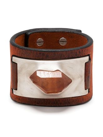 Parts Of Four Amulet champagne-quartz cuff - Orange