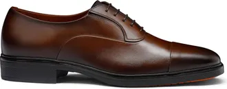 Santoni Easy Leather Lace-Up Shoes
