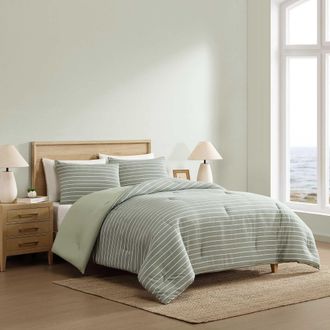 Nautica Park Stripe Green Twin/Twin Xl Comforter Set