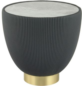 Kayoom Beistelltisch »Jokai 125, praktische Ablagefläche, robust, Eisengestell« 1 Stk. tlg. dekorativ, stilvoll, robust, gesinterte Steinplatte