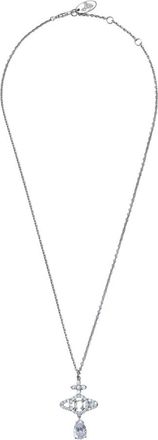 Vivienne Westwood Olympia Drop Pendant Necklace - Dames - Kettingen - Grijs - ONE Size - Accessoires