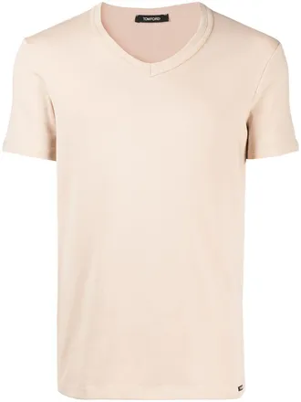 Tom Ford V-neck short-sleeve T-shirt - Neutrals