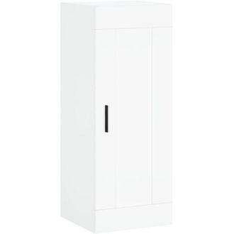 vidaXL Armario De Pared Madera De Ingenier&iacute;a Blanco 34,5x34x90 Cm Vidaxl