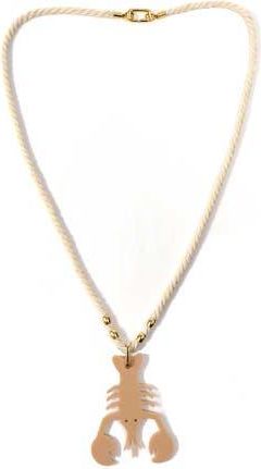 By Lilla Rope Lobster Necklace in Ivory at Nordstrom, Size 24